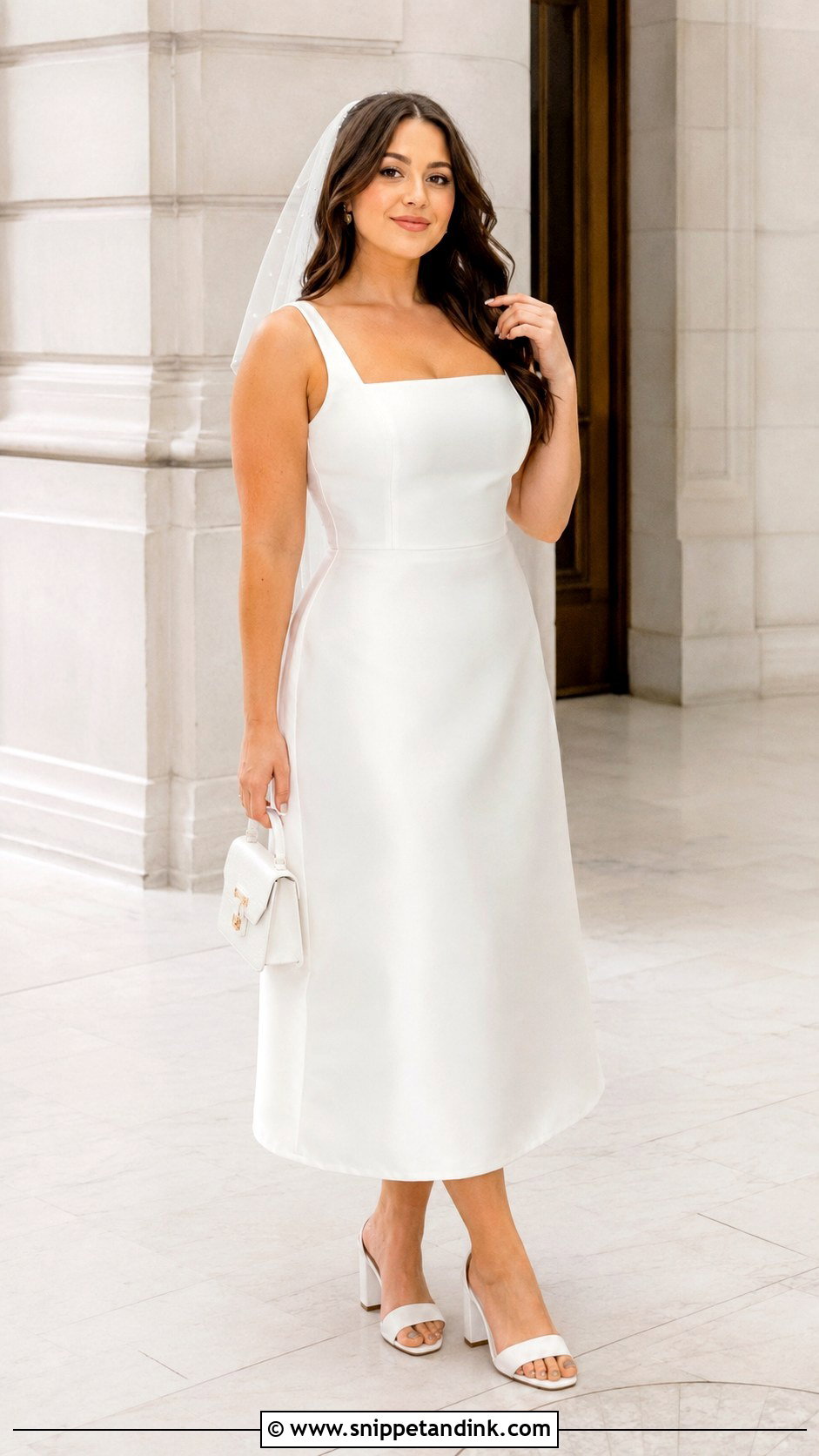 Midi Wedding Dress For Mid Size Bride - Snippet and Ink - 25 Mid Size Bride Ideas