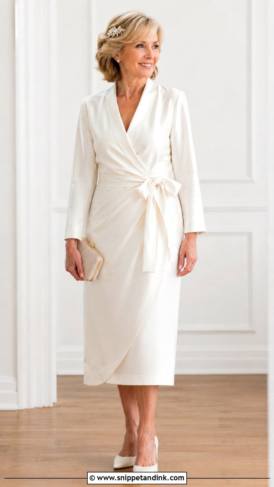 Midi Wedding Dress For Women Over 50 - Snippet and Ink - 25 Over 50 Wedding Dress Ideas