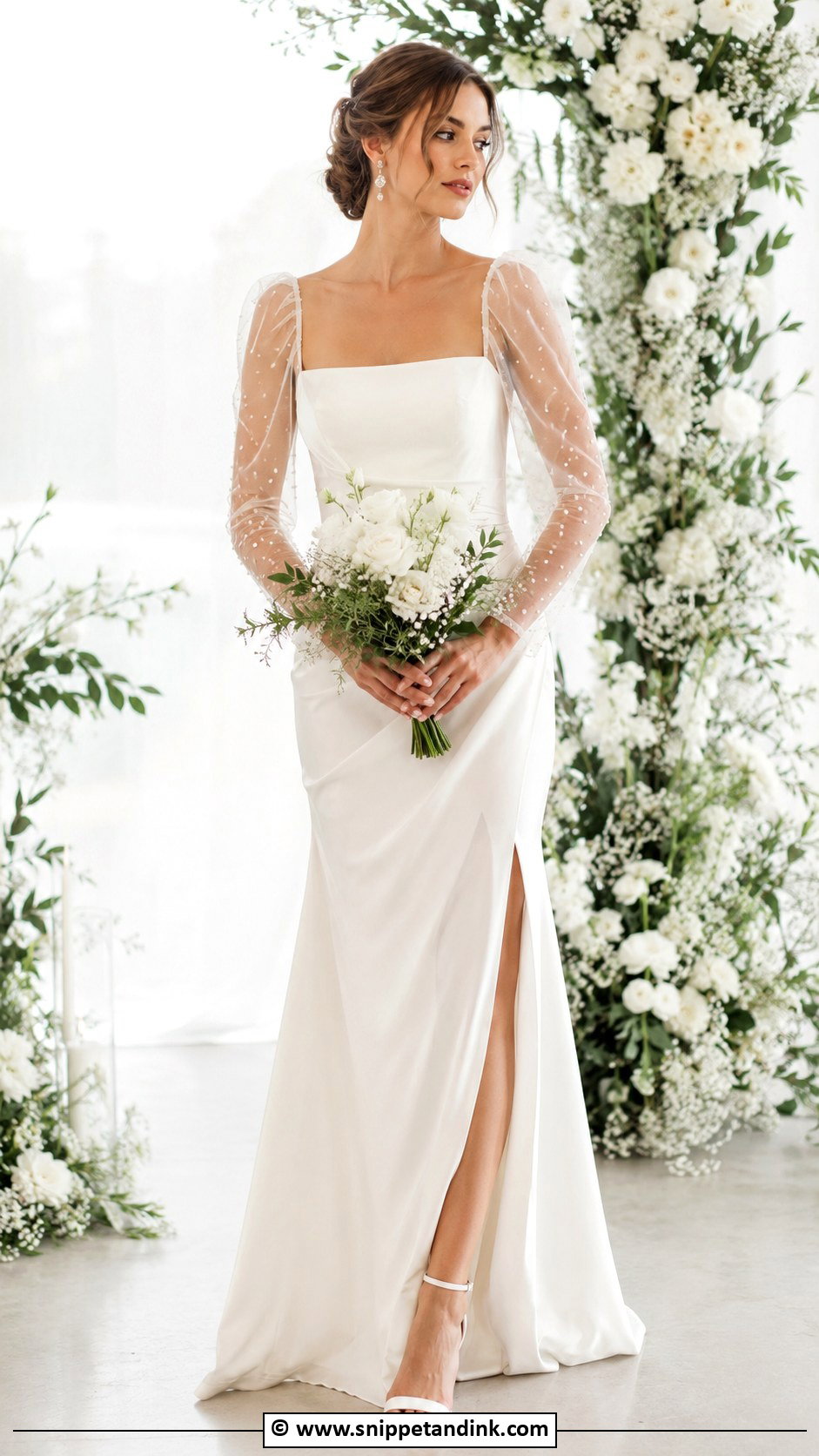 Midi Wedding Dress - Snippet and Ink - 30 Cute Wedding Dresses