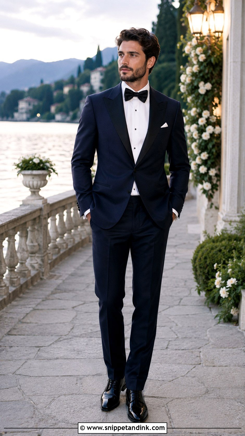 Midnight Blue Tuxedo Italian Wedding Suit - Snippet and Ink - 20 Italian Wedding Suit Ideas