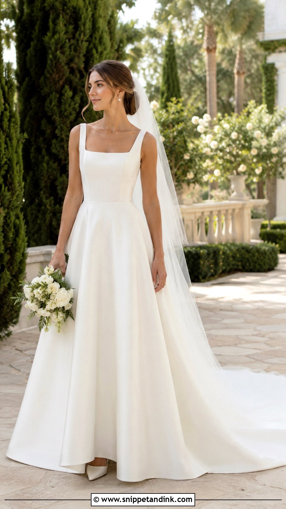 Mikado A Line Wedding Dress - Snippet and Ink - 25 Mikado Wedding Dress Ideas