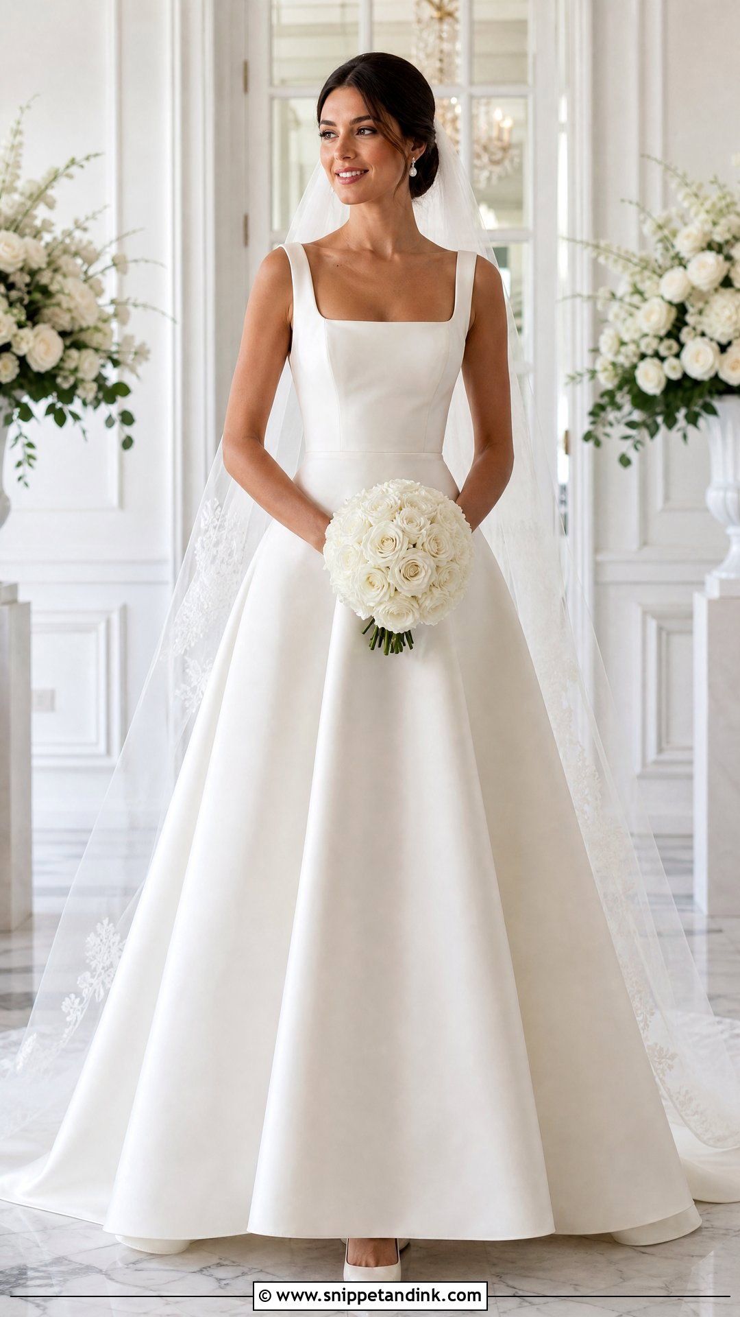 Mikado A Line Wedding Dress - Snippet and Ink - 25 Modern Elegant Wedding Dress Ideas