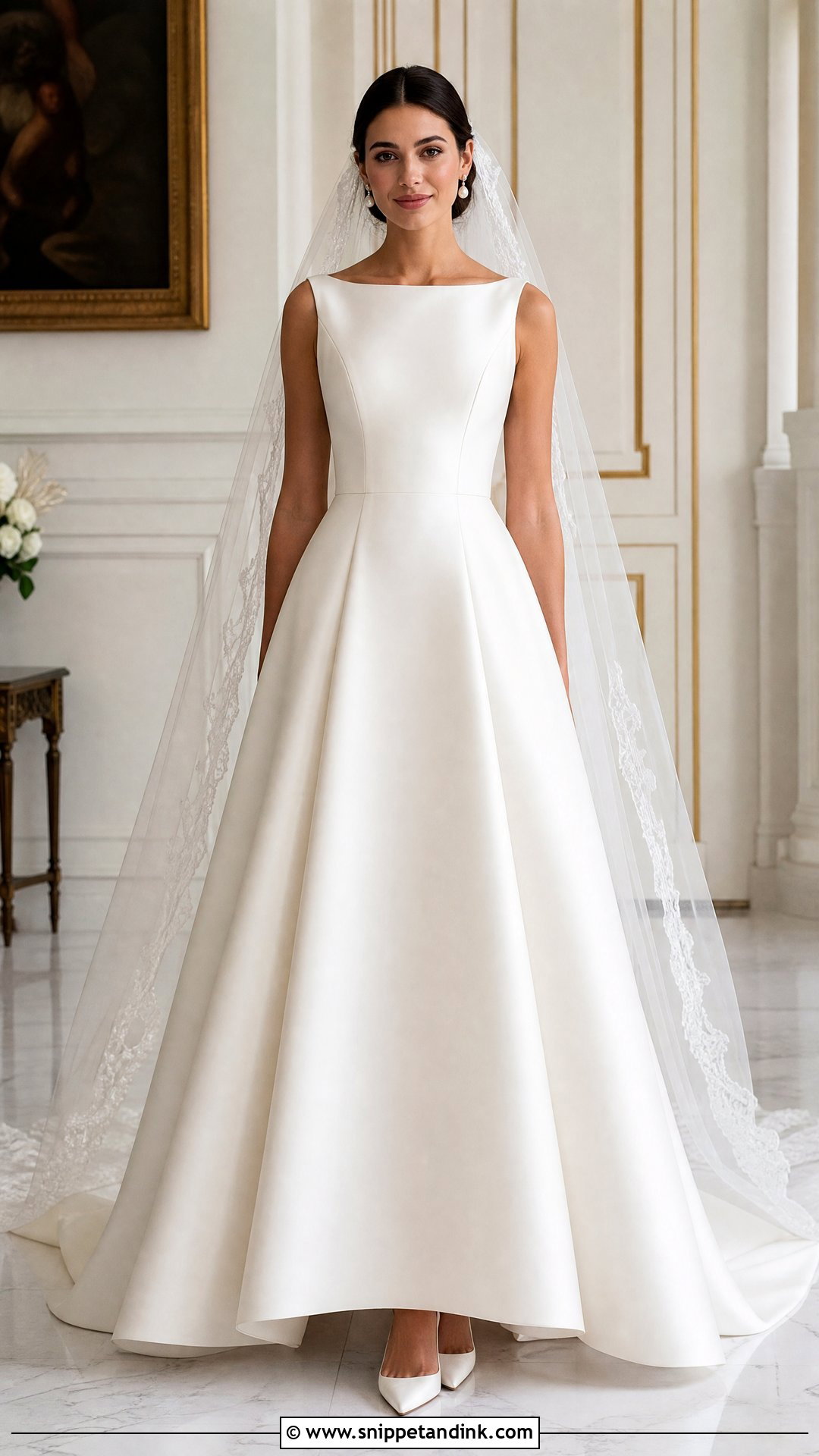 Mikado A Line Wedding Dress - Snippet and Ink - 25 Regal Wedding Dress Ideas