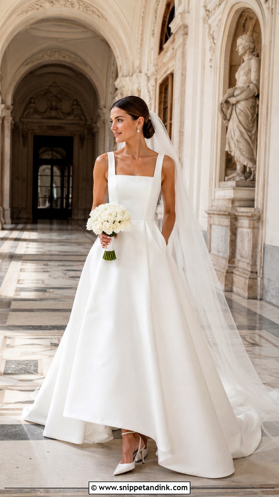 Mikado A Line Wedding Dress - Snippet and Ink - 20 A Frame Wedding Dresses