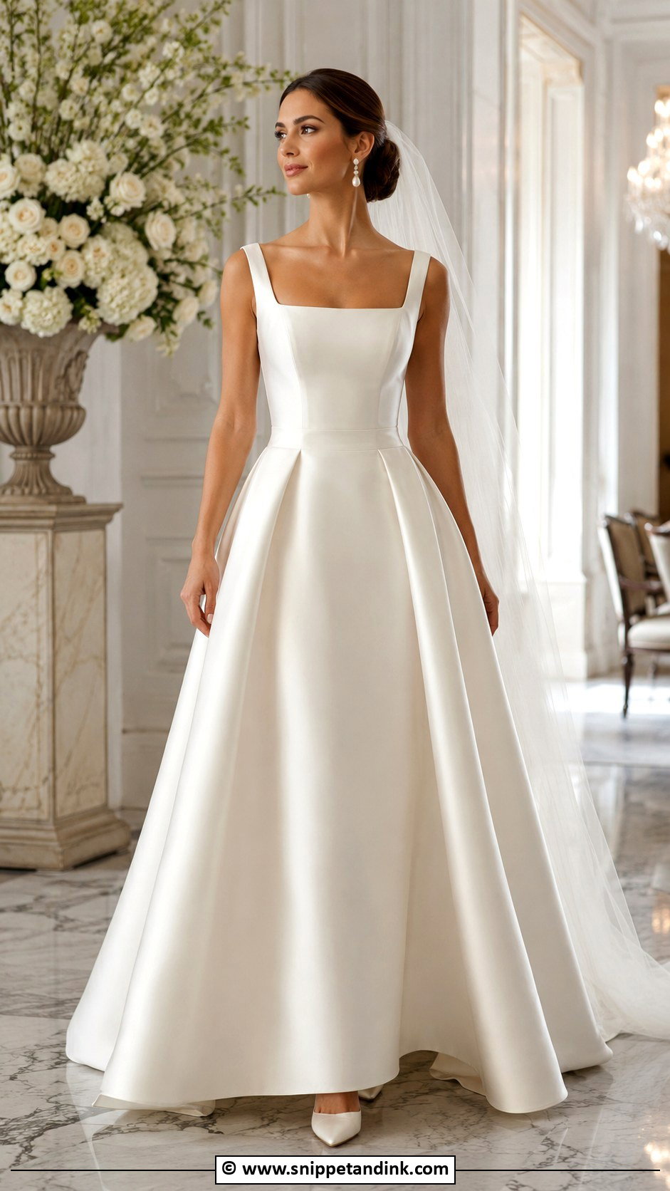 Mikado A Line Wedding Dress - Snippet and Ink - 25 Classic Timeless Classy Wedding Dress Ideas