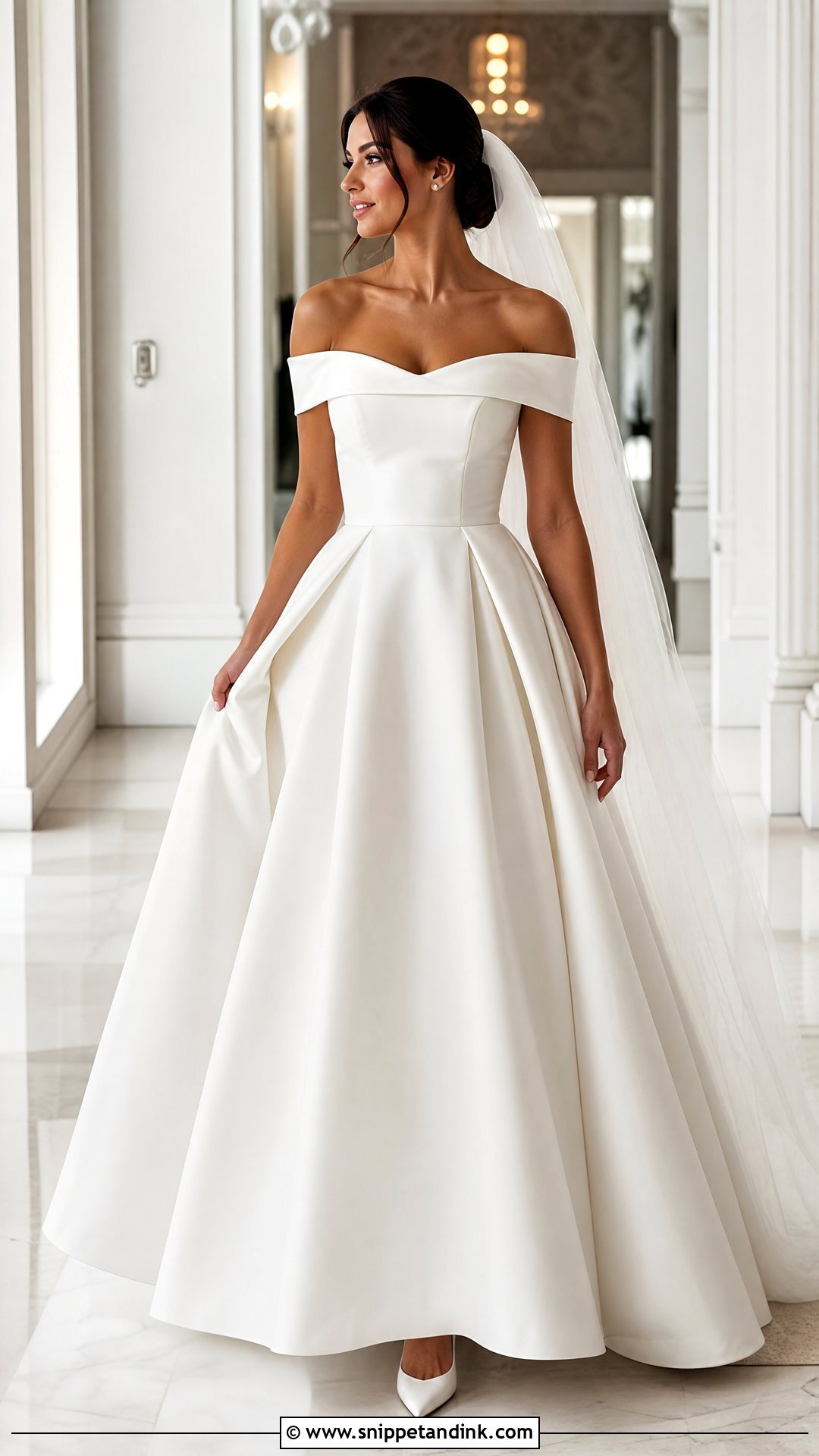 Mikado A Line Wedding Gown - Snippet and Ink - 25 A Line Wedding Gown Ideas