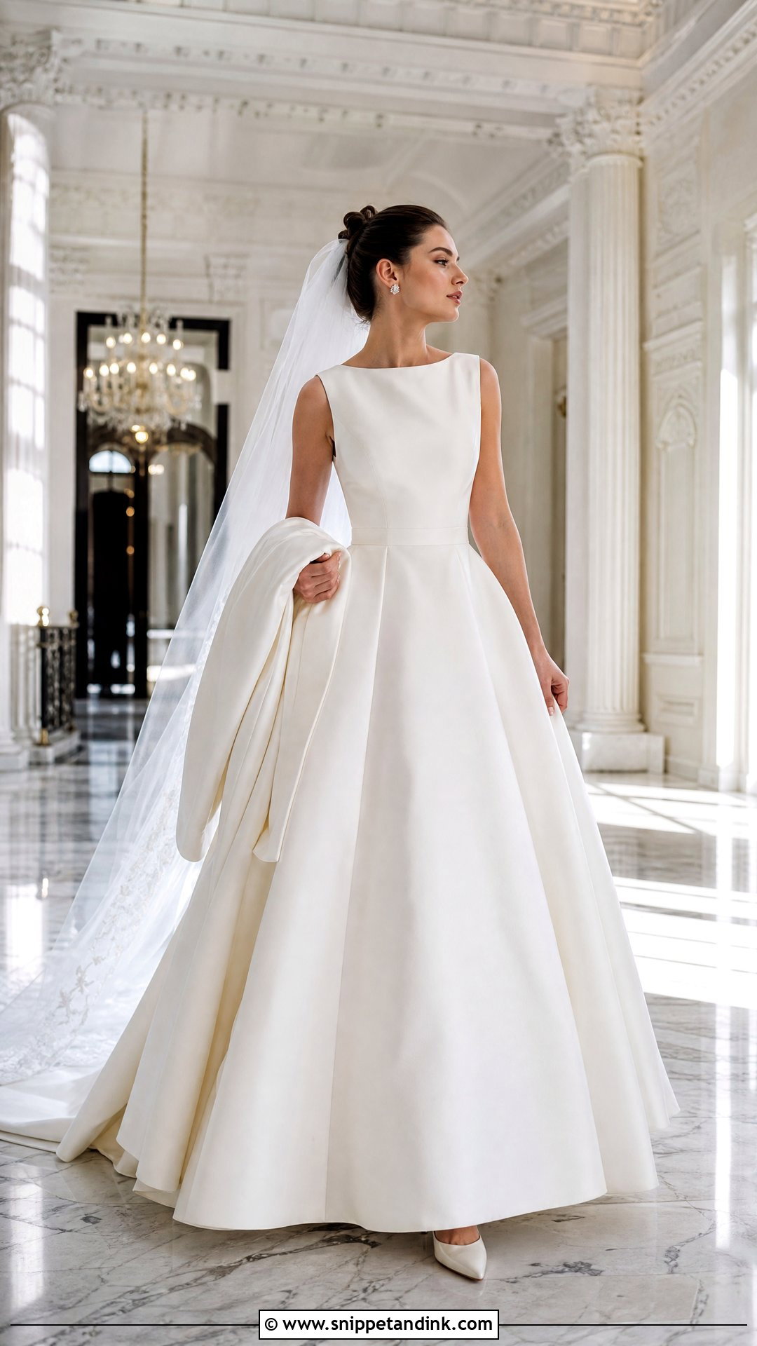 Mikado Ball Gown For A Winter Wedding - Snippet and Ink - 25 Winter Wedding Gowns