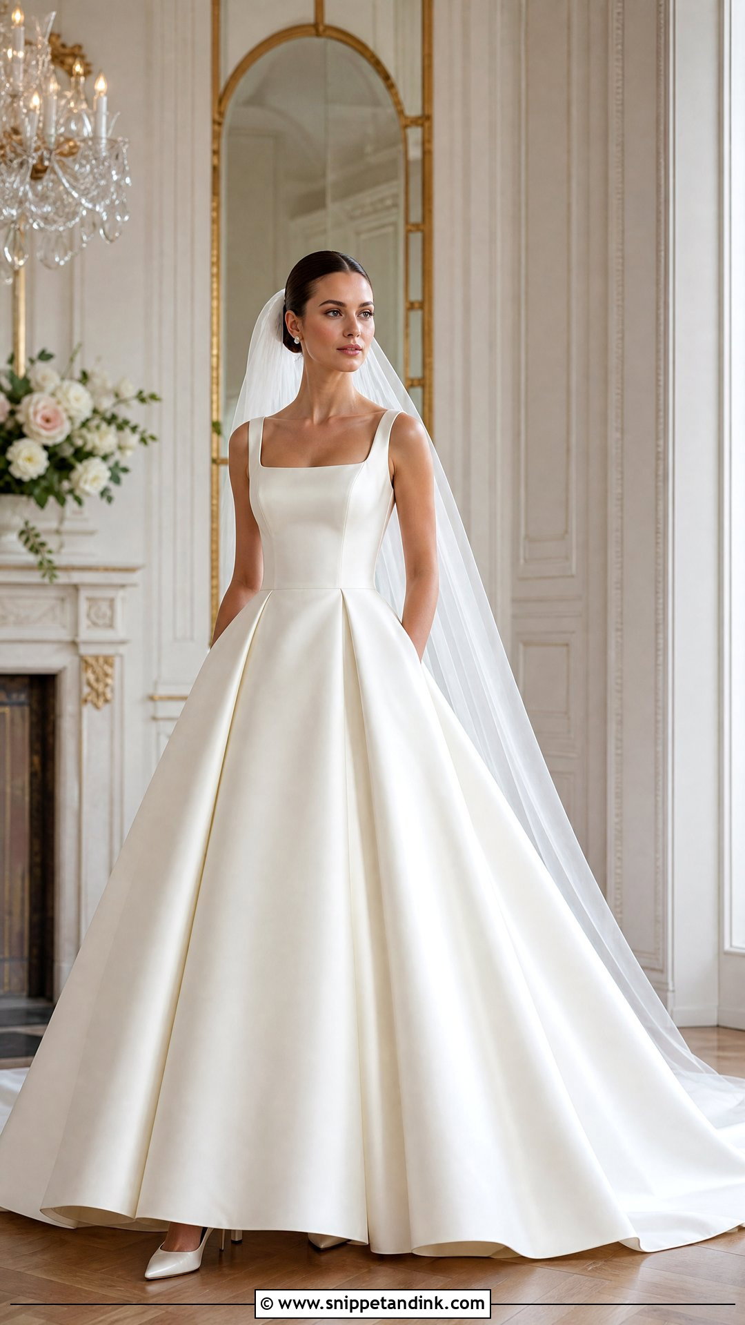 Mikado Ball Gown Wedding Dress - Snippet and Ink - 25 Ballroom Wedding Dress Ideas