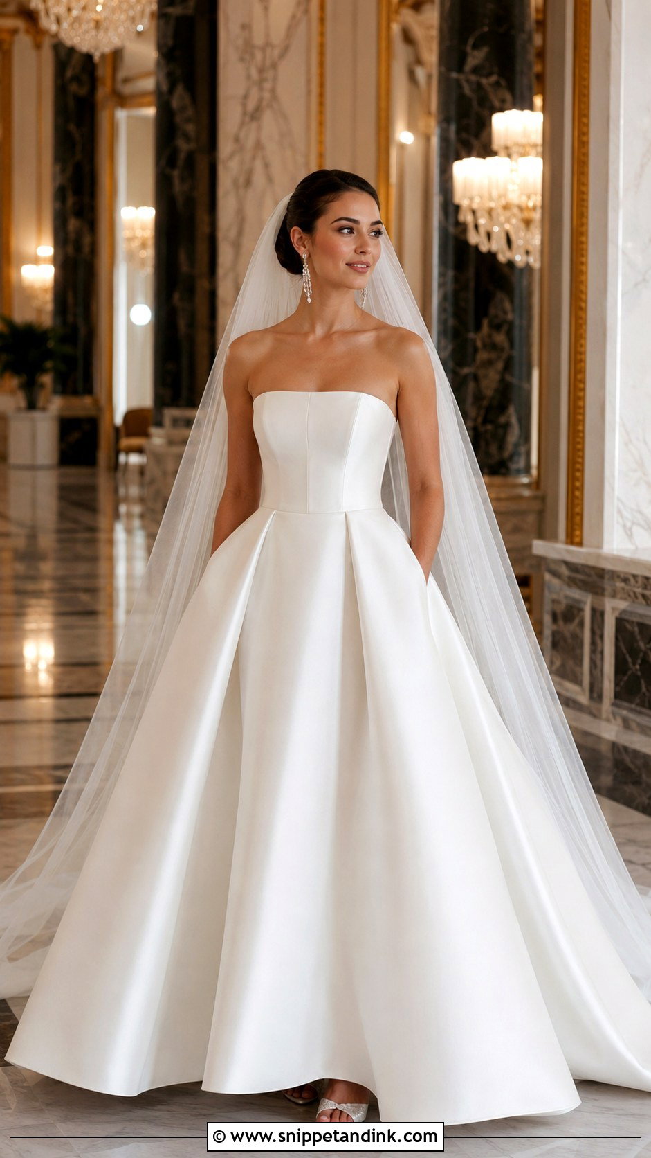 Mikado Ball Gown Wedding Dress - Snippet and Ink - 25 Mikado Wedding Dress Ideas