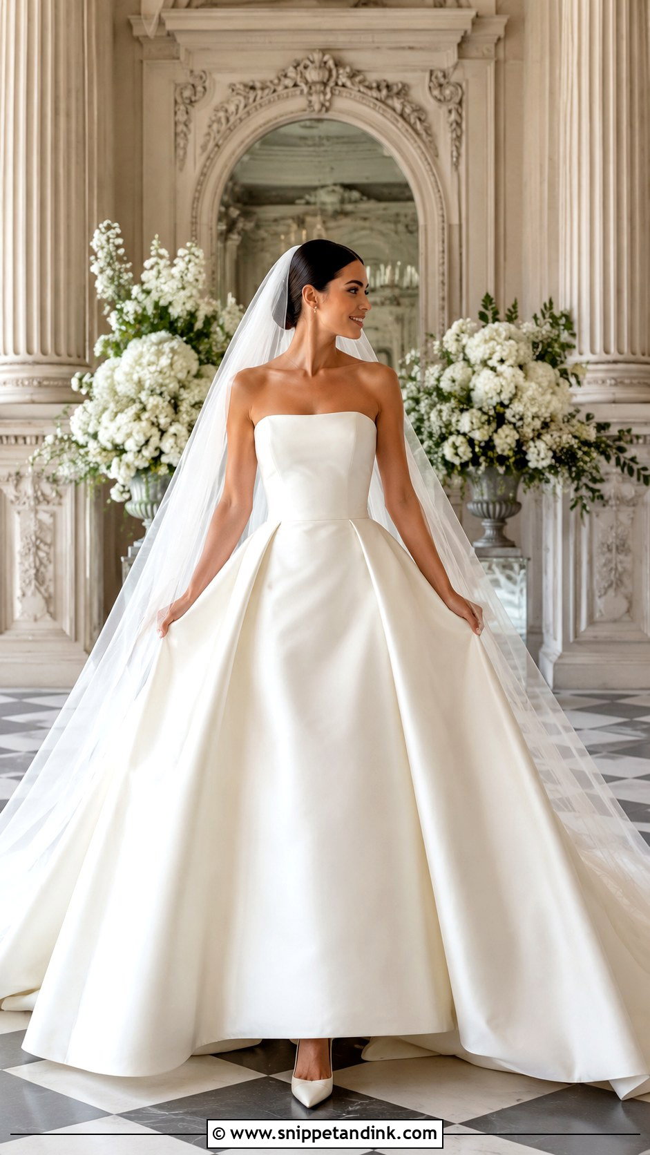 Mikado Ball Gown Wedding Dress - Snippet and Ink - 30 Sleek Wedding Dress Ideas