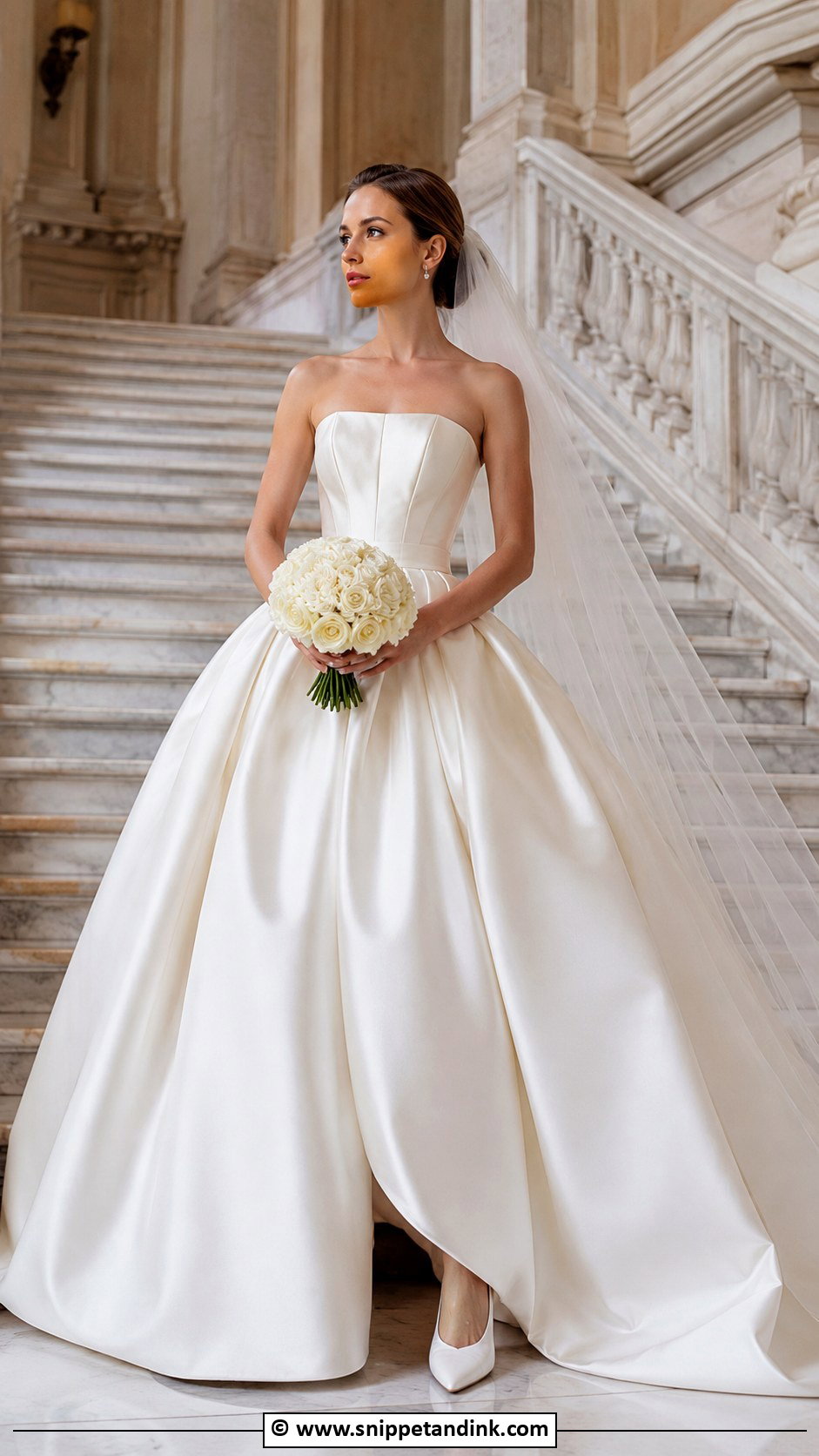 Mikado Ball Gown Wedding Dress - Snippet and Ink - 25 Trendy Wedding Dresses