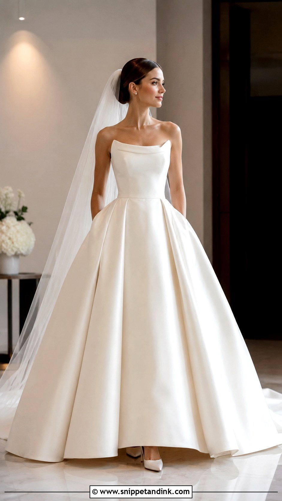 Mikado Ballgown Wedding Dress - Snippet and Ink - 25 Ballgown Wedding Dresses