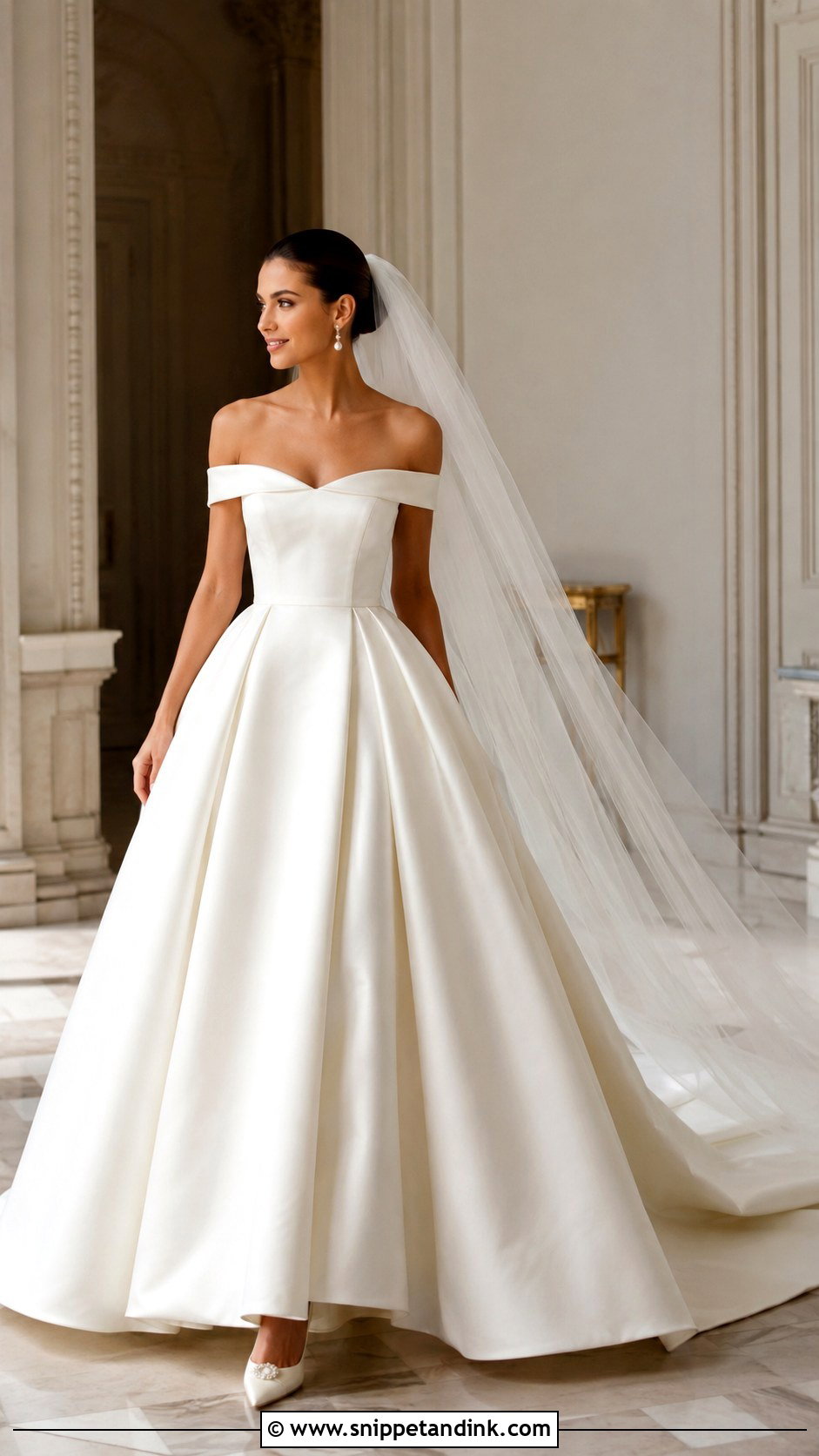 Mikado Ballgown Wedding Dress - Snippet and Ink - 25 Elegant Wedding Dress Ballgown Fairytale Ideas