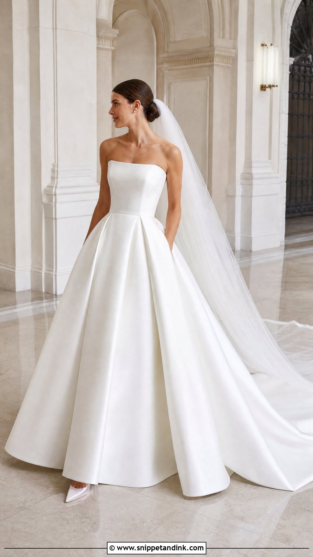 Mikado Ballgown Wedding Dress - Snippet and Ink - 20 Simple Ballgown Wedding Dress Ideas