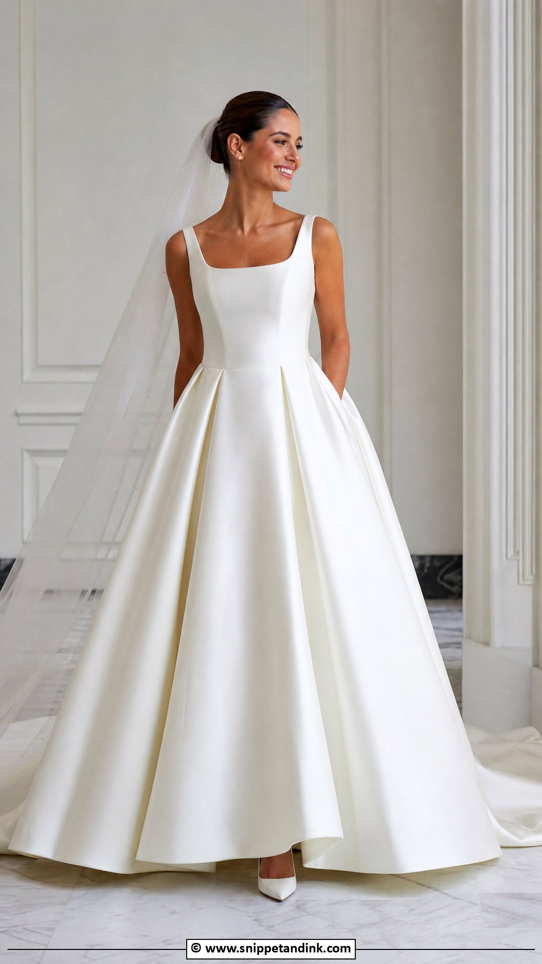 Mikado Ballgown Wedding Dress - Snippet and Ink - 35 Ballgown Wedding Dress Ideas