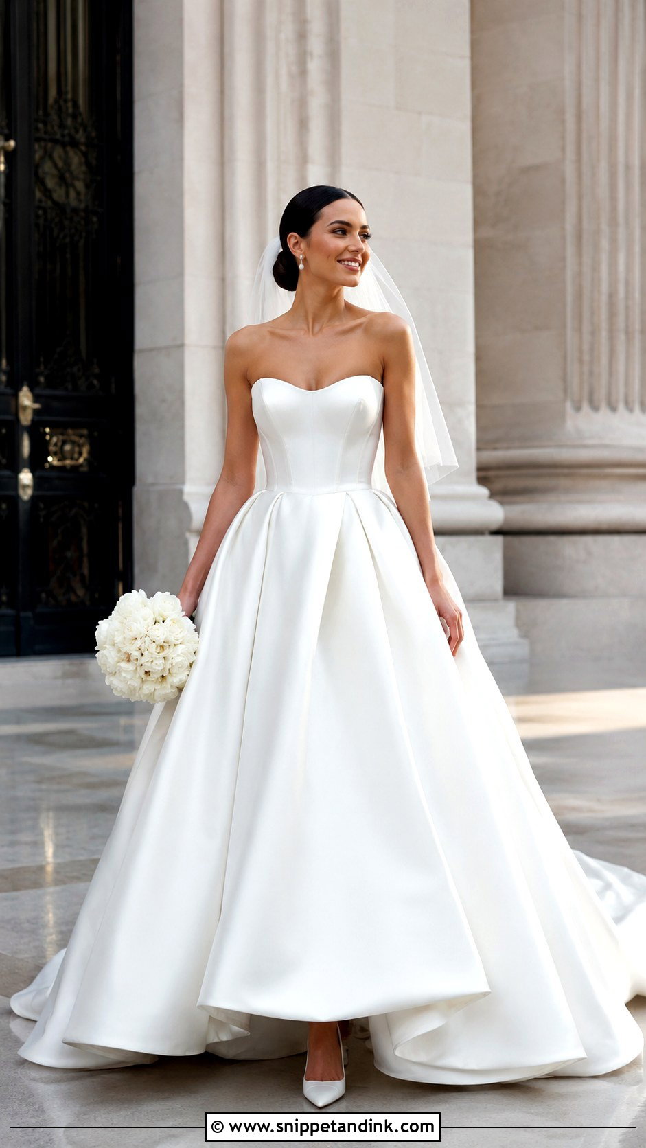 Mikado Corset Bodice Wedding Dress - Snippet and Ink - 25 Wedding Dress Corset Bodice Ideas