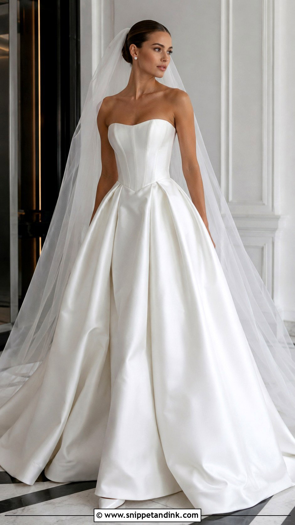 Mikado Corset Wedding Dress Ballgown - Snippet and Ink - 25 Corset Wedding Dress Ballgown Ideas