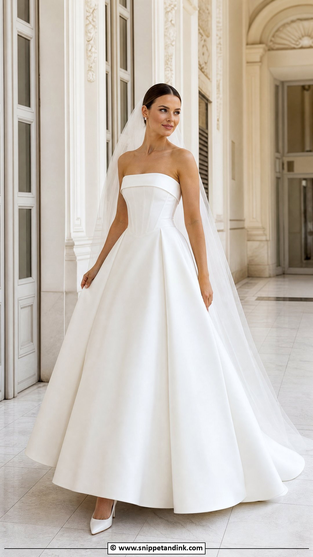 Mikado Corset Wedding Dress - Snippet and Ink - 35 Corset Wedding Dress Ideas