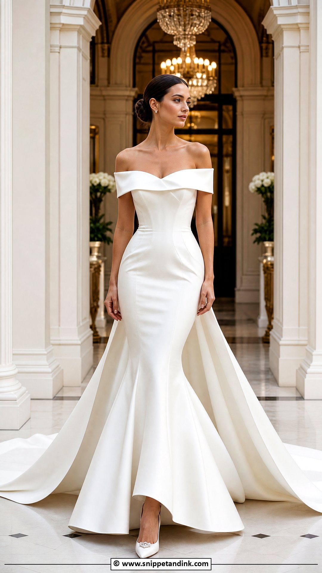 Mikado Mermaid Wedding Dress - Snippet and Ink - 35 Mermaid Wedding Dress Ideas