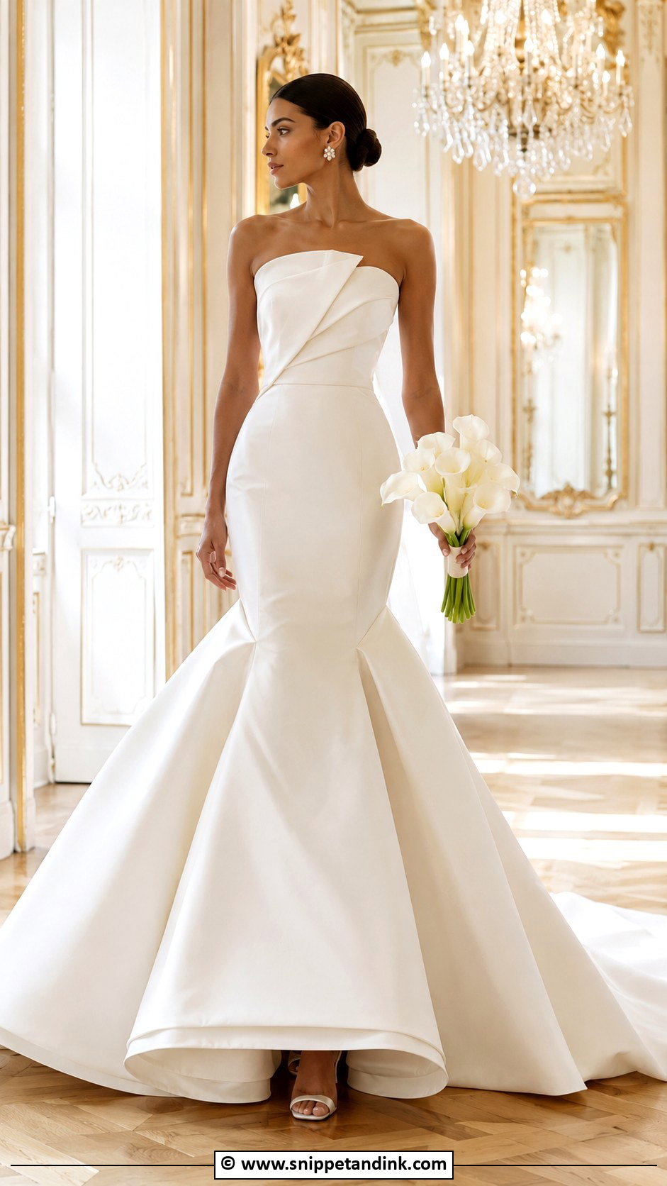 Mikado Mermaid Wedding Dress - Snippet and Ink - 35 Mermaid Wedding Dresses