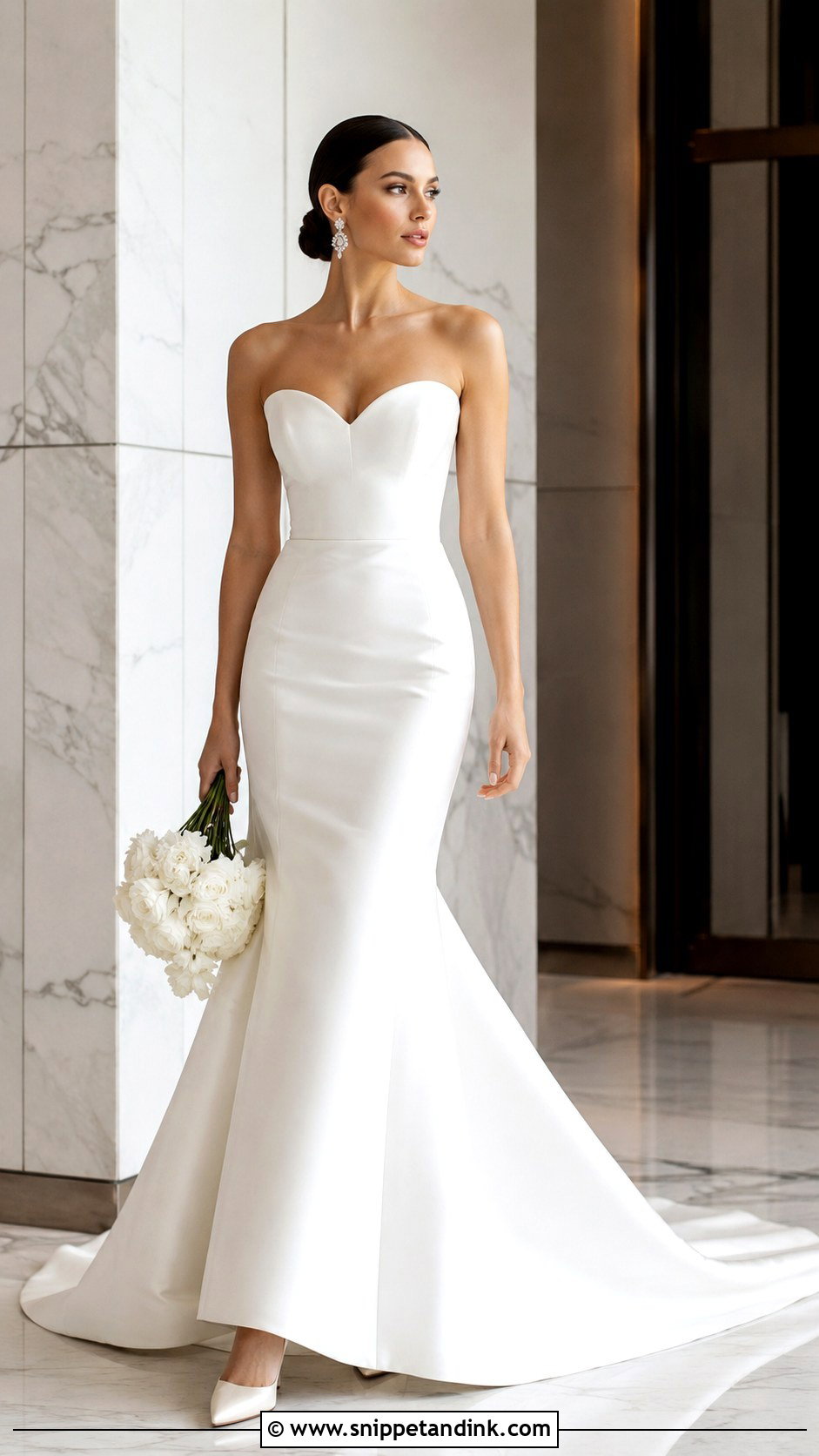 Mikado Mermaid Wedding Dress - Snippet and Ink - 25 Mikado Wedding Dress Ideas