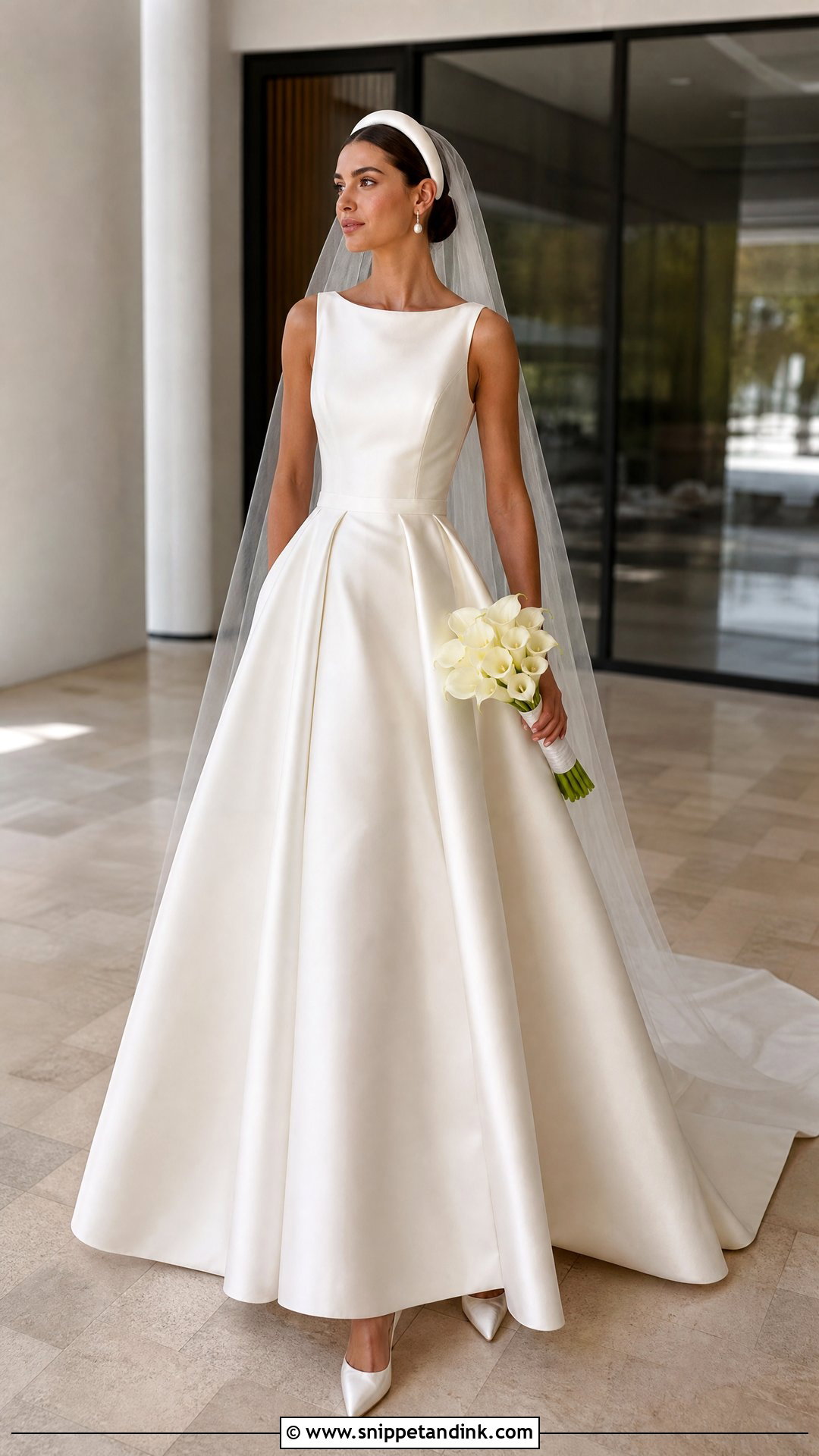 Mikado Princess Ball Gown Wedding Dress With Pockets - Snippet and Ink - 20 Princess Wedding Dresses Ball Gown Fairytale