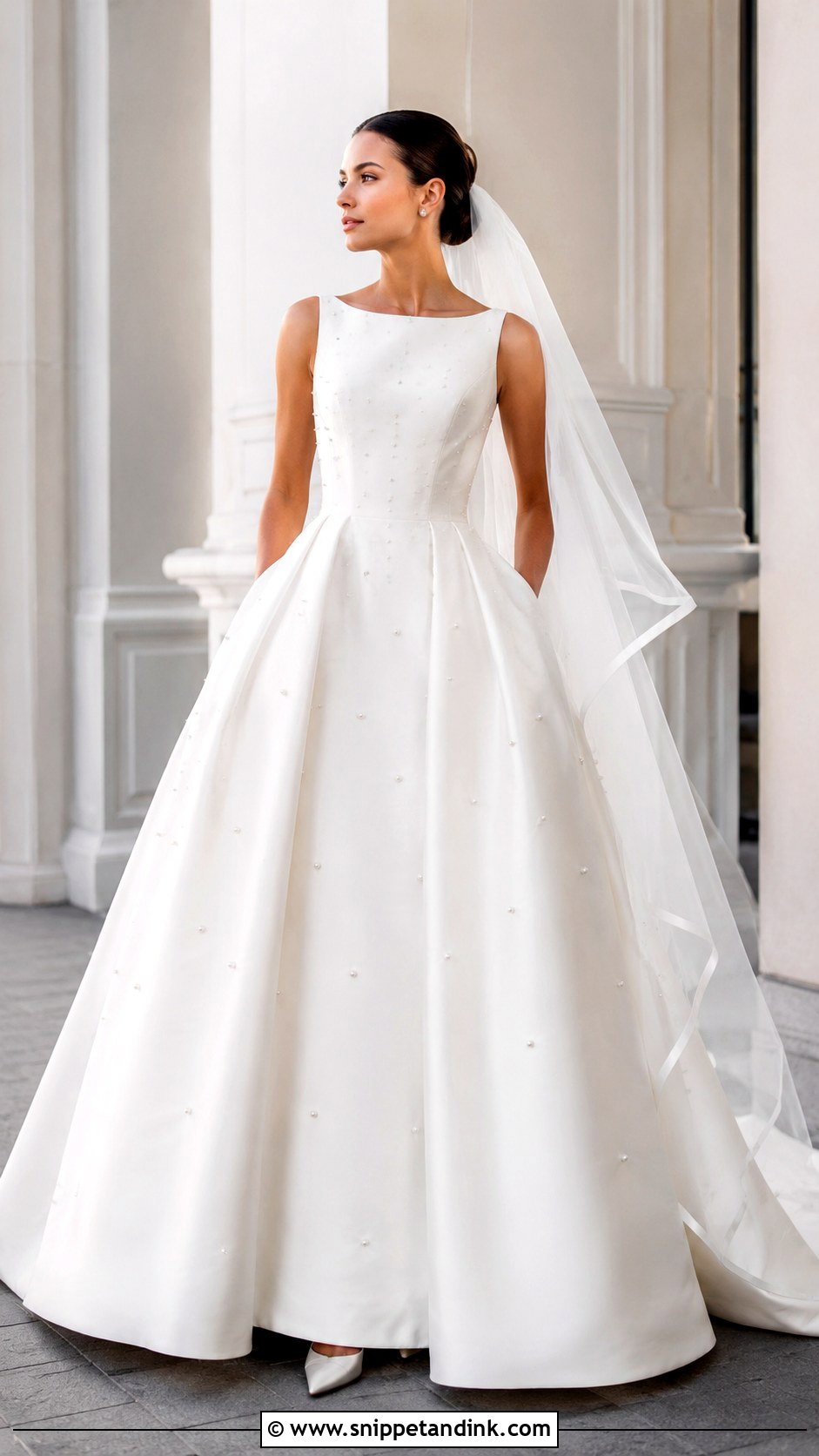 Mikado Princess Ball Gown Wedding Dress - Snippet and Ink - 25 Princess Wedding Dresses Ball Gown