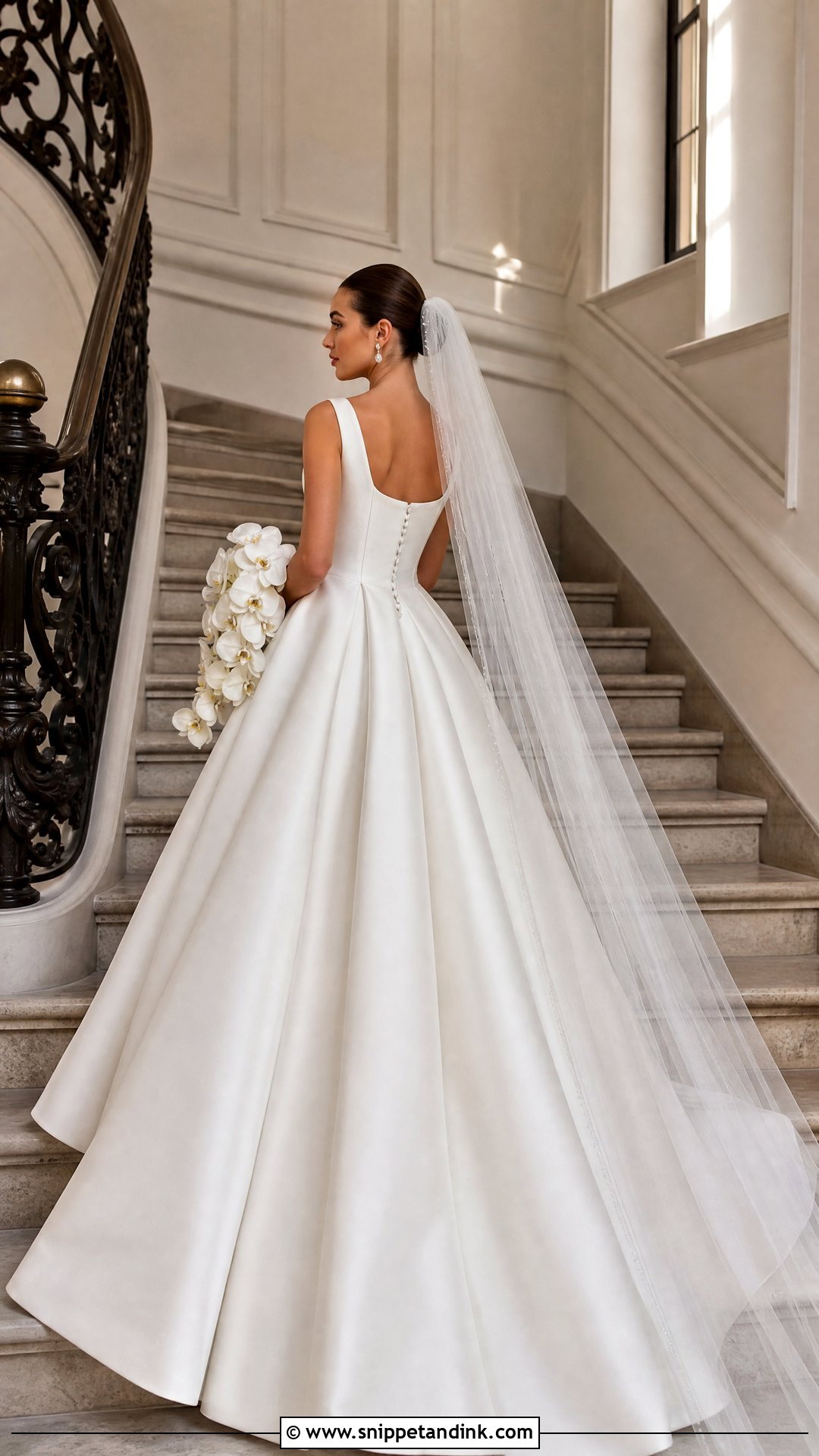 Mikado Princess Sabrina Wedding Dress - Snippet and Ink - 20 Sabrina Wedding Dress Ideas