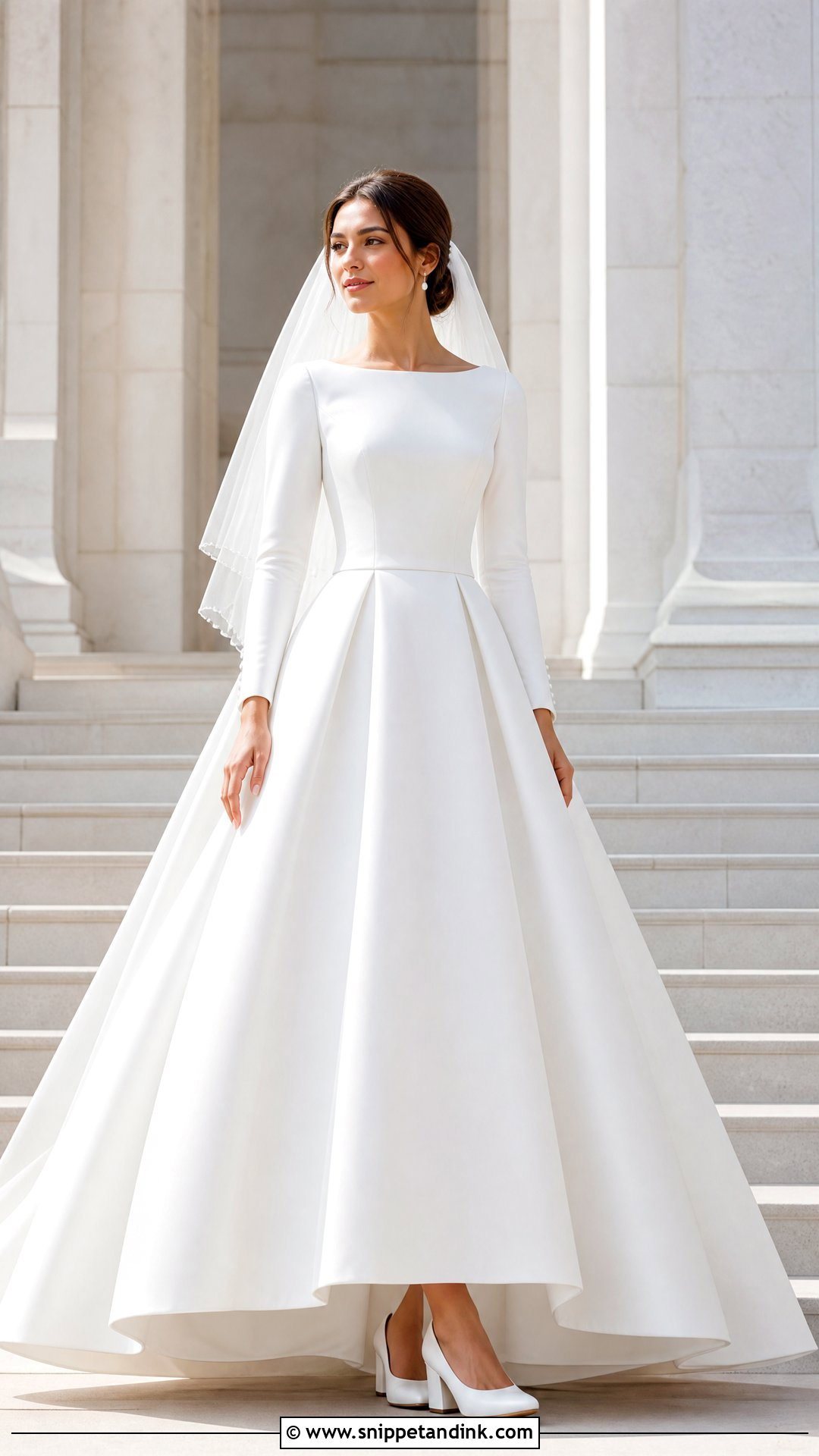 Mikado Princess Temple Wedding Dress - Snippet and Ink - 20 Temple Wedding Dresses