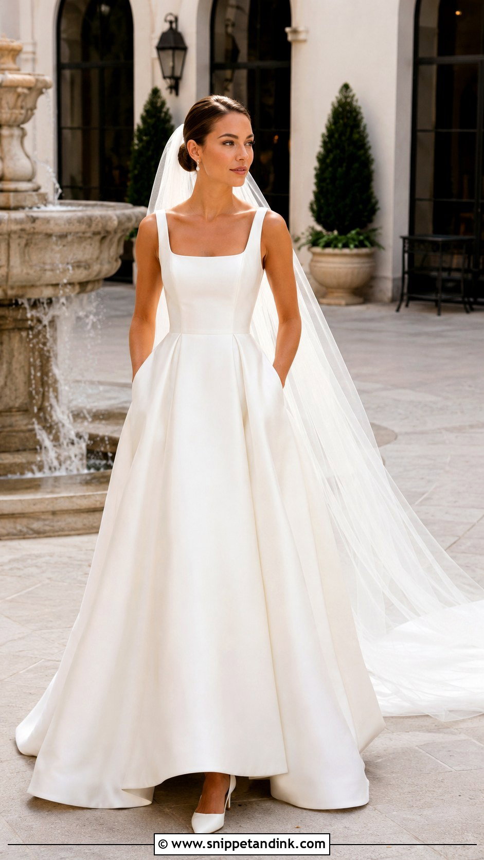 Mikado Satin Wedding Dress - Snippet and Ink - 25 Structured Wedding Dress Ideas
