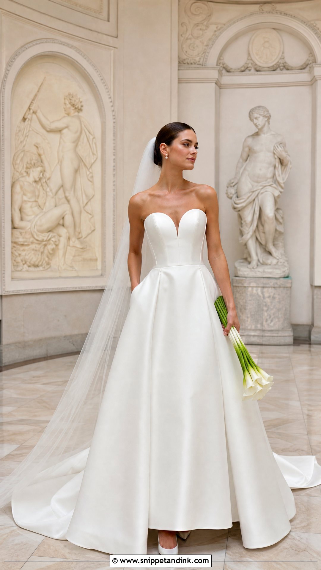 Mikado Sweetheart Neckline A Line Wedding Dress - Snippet and Ink - 20 Sweet Heart Neckline Wedding Dress Aline Ideas