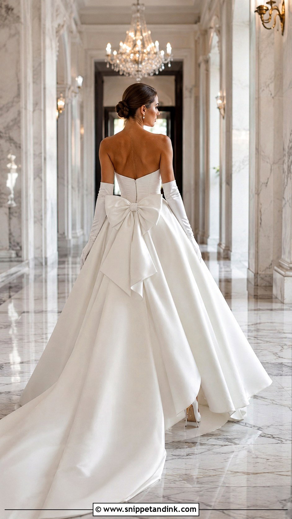 Mikado Wedding Dress Ballgown With Bow Back - Snippet and Ink - 25 Extravagant Wedding Dress Ballgown Ideas