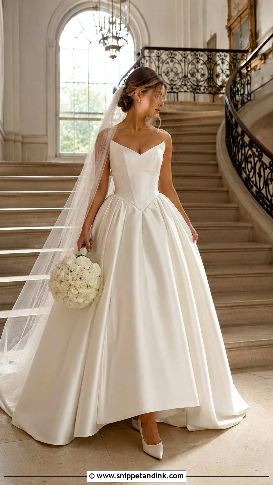 Mikado Wedding Dress With Basque Waist - Snippet and Ink - 25 Mikado Wedding Dress Ideas