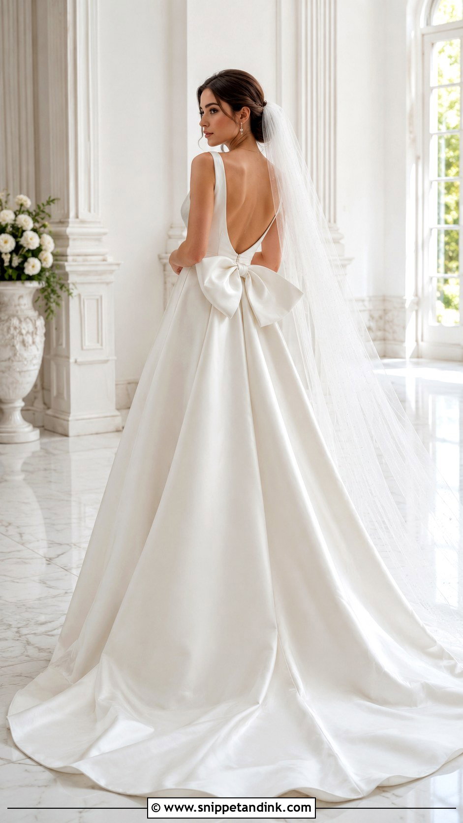 Mikado Wedding Dress With Bow - Snippet and Ink - 25 Mikado Wedding Dress Ideas