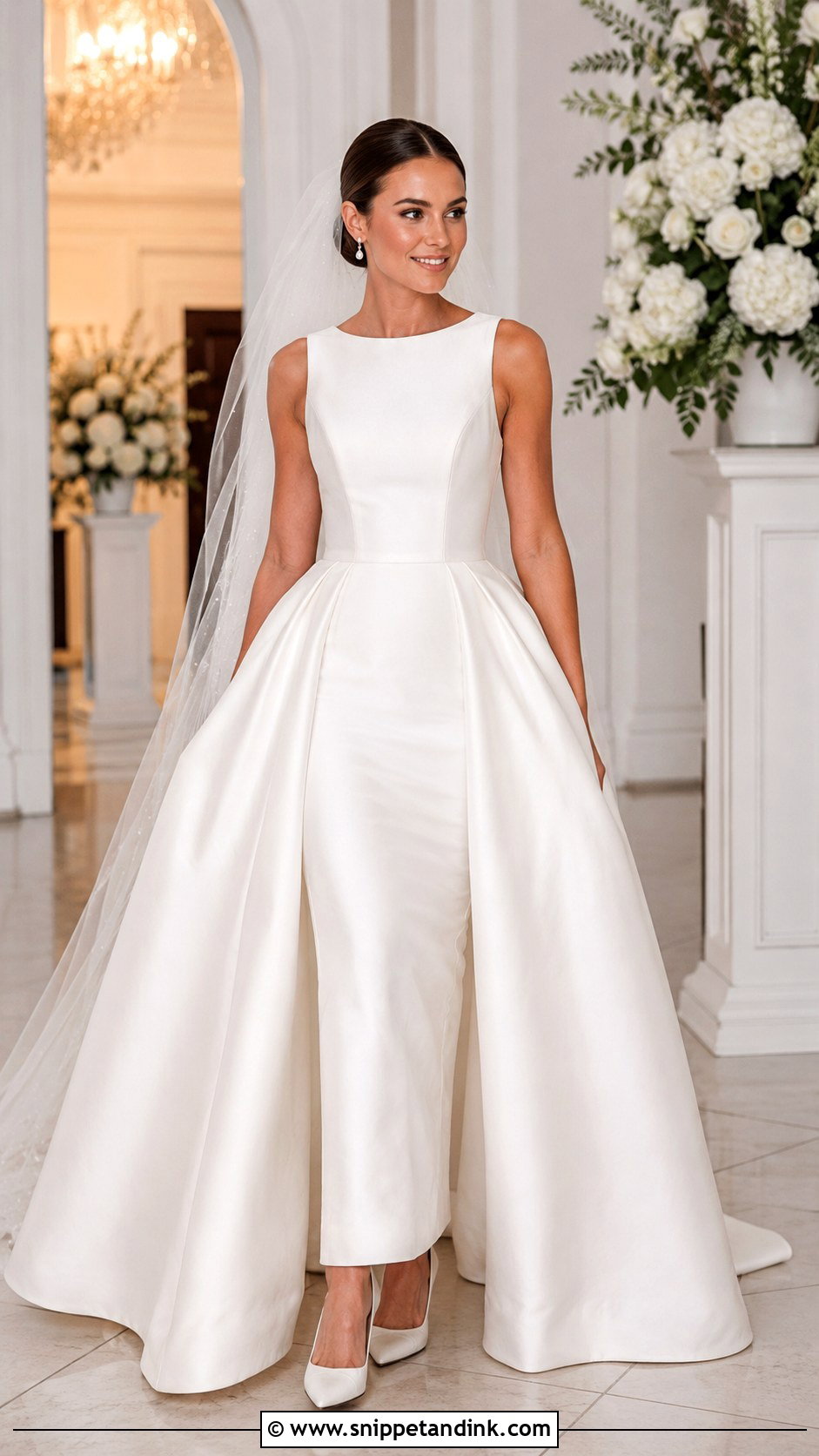 Mikado Wedding Dress With High Neck - Snippet and Ink - 25 Mikado Wedding Dress Ideas