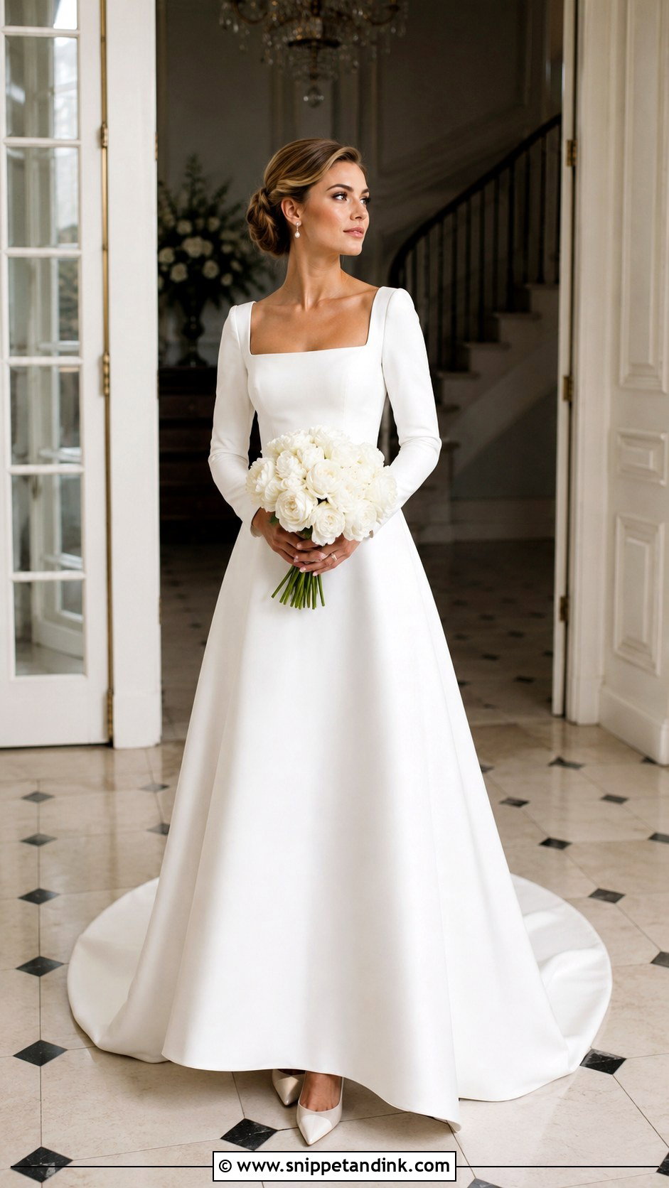 Mikado Wedding Dress With Sleeves - Snippet and Ink - 25 Mikado Wedding Dress Ideas