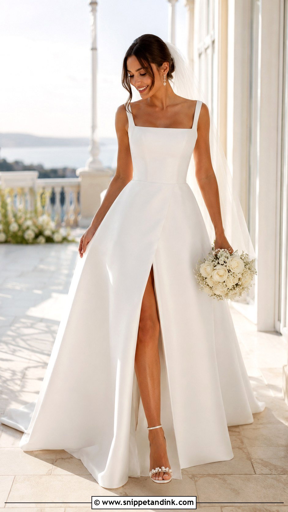 Mikado Wedding Dress With Slit - Snippet and Ink - 25 Mikado Wedding Dress Ideas
