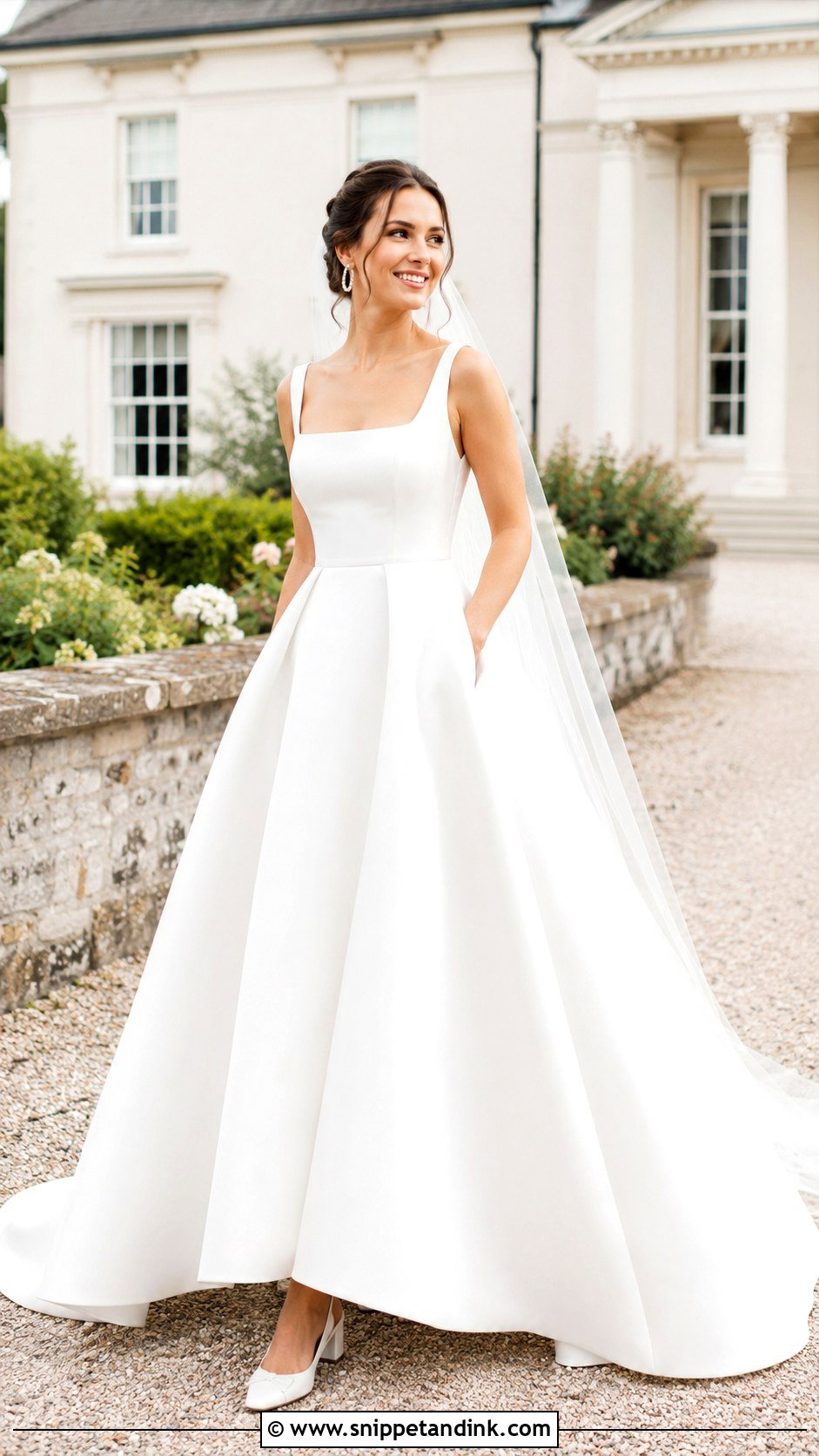Mikado Wedding Gown With Pockets - Snippet and Ink - 20 Mikado Wedding Gown Ideas