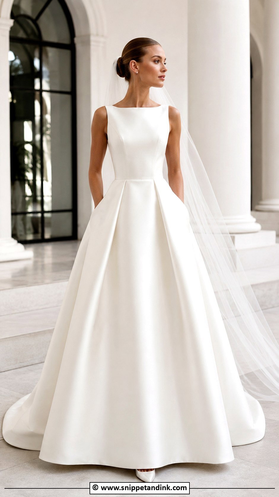 Mikado Wedding Gown - Snippet and Ink - 25 Minimalist Wedding Gown Ideas