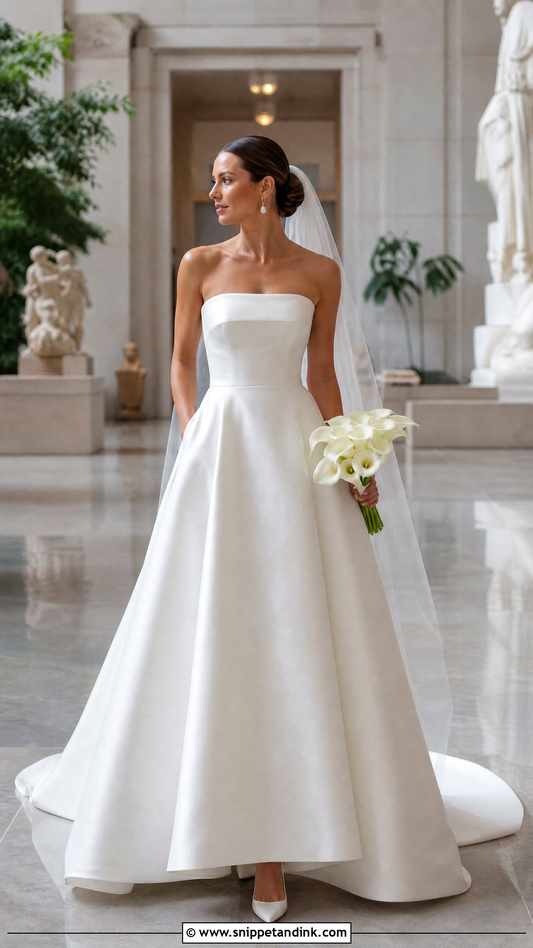 Mikado Wtoo Wedding Dress With Pockets - Snippet and Ink - 20 Wtoo By Watters Wedding Dress Ideas