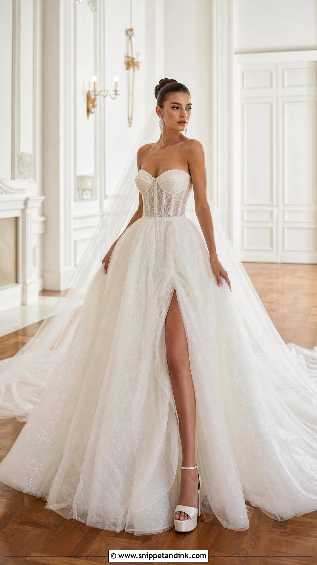 Milla Nova Corset Ball Gown Wedding Dress - Snippet and Ink - 20 Mila Nova Wedding Dress Ideas