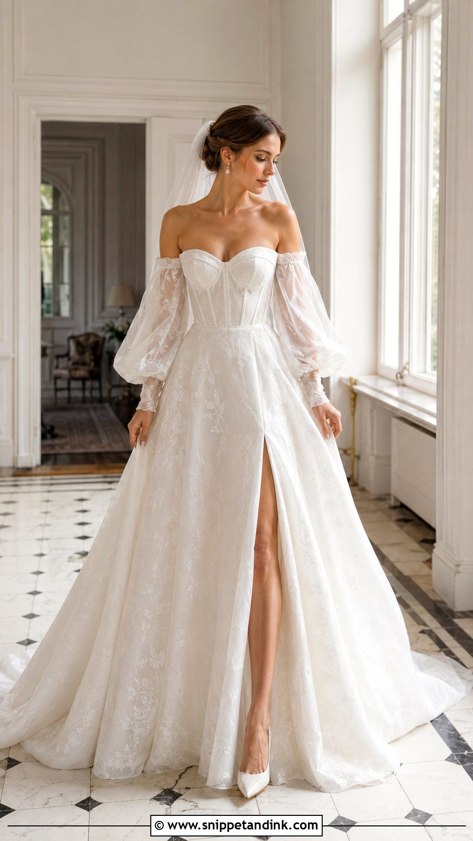 Milla Nova Detachable Sleeve Wedding Dress - Snippet and Ink - 20 Mila Nova Wedding Dress Ideas