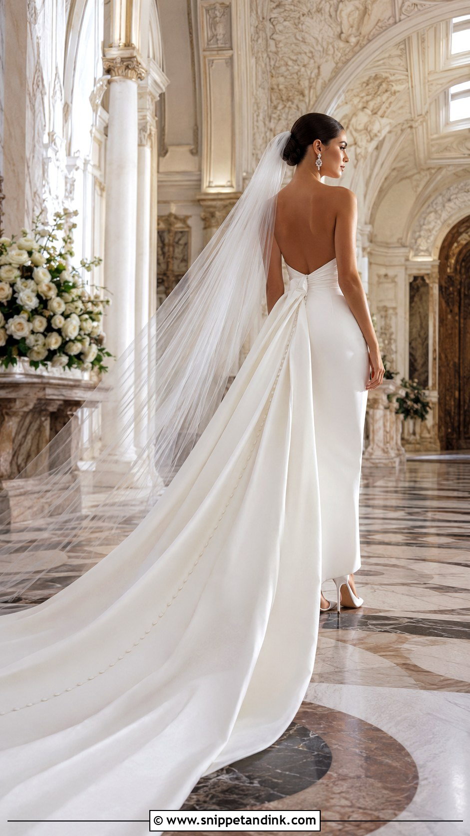 Milla Nova Detachable Train Wedding Dress - Snippet and Ink - 20 Mila Nova Wedding Dress Ideas