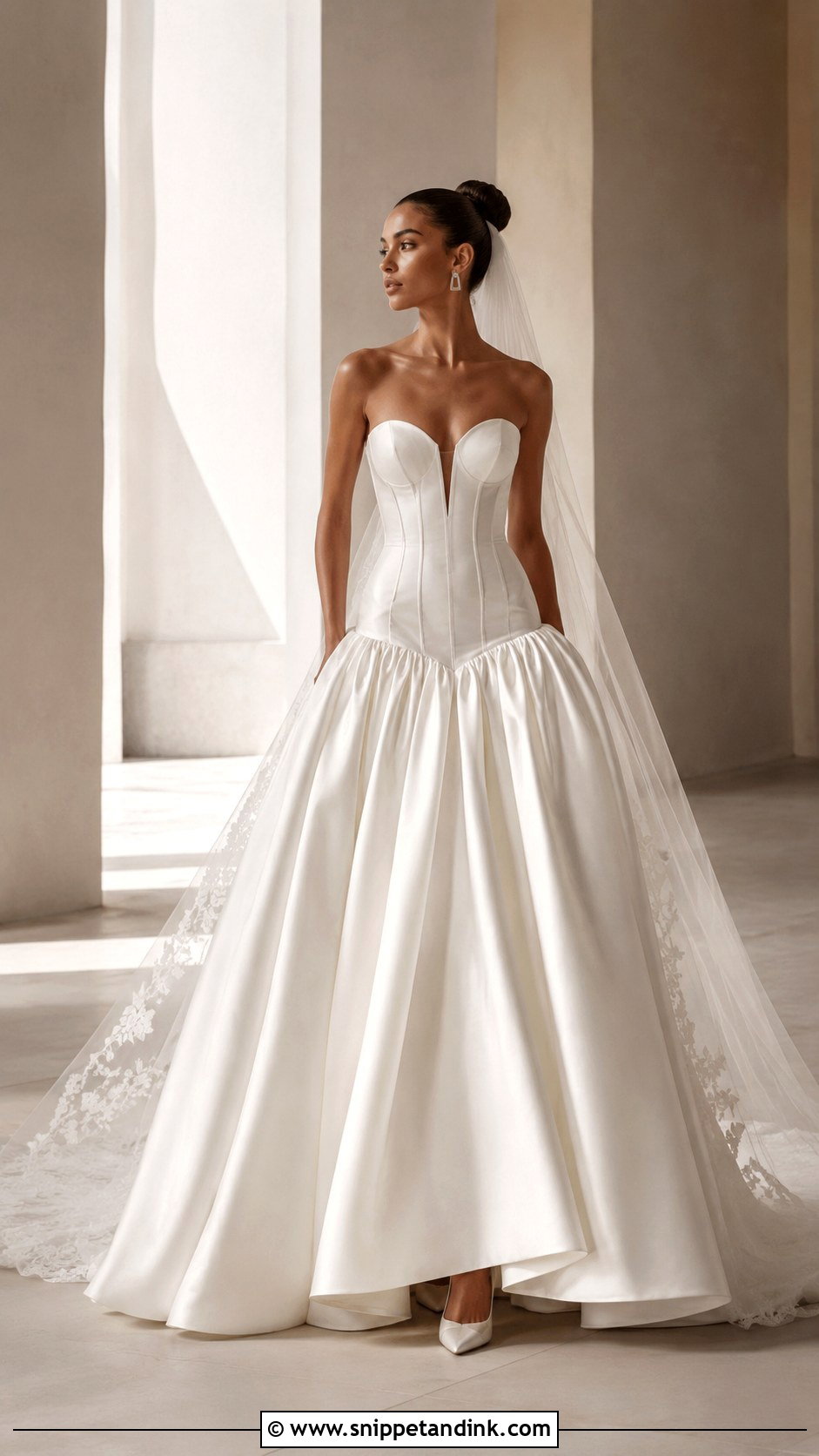 Milla Nova Drop Waist Wedding Dress - Snippet and Ink - 20 Millanova Wedding Dress Ideas