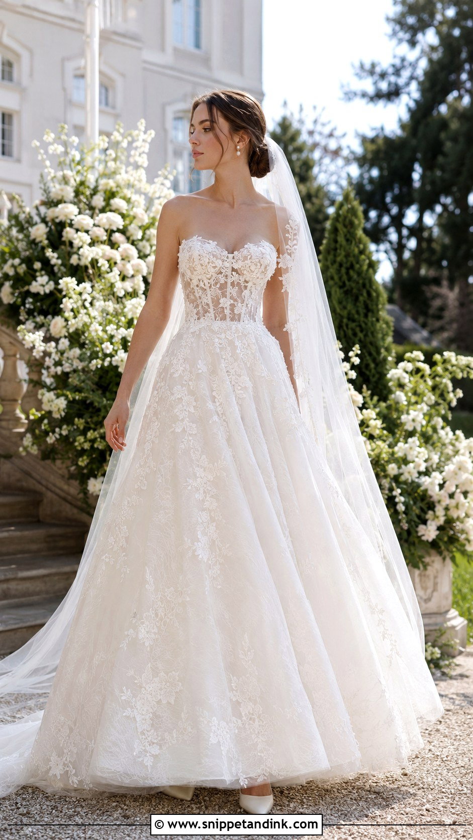 Milla Nova Lace A Line Wedding Dress - Snippet and Ink - 20 Mila Nova Wedding Dress Ideas
