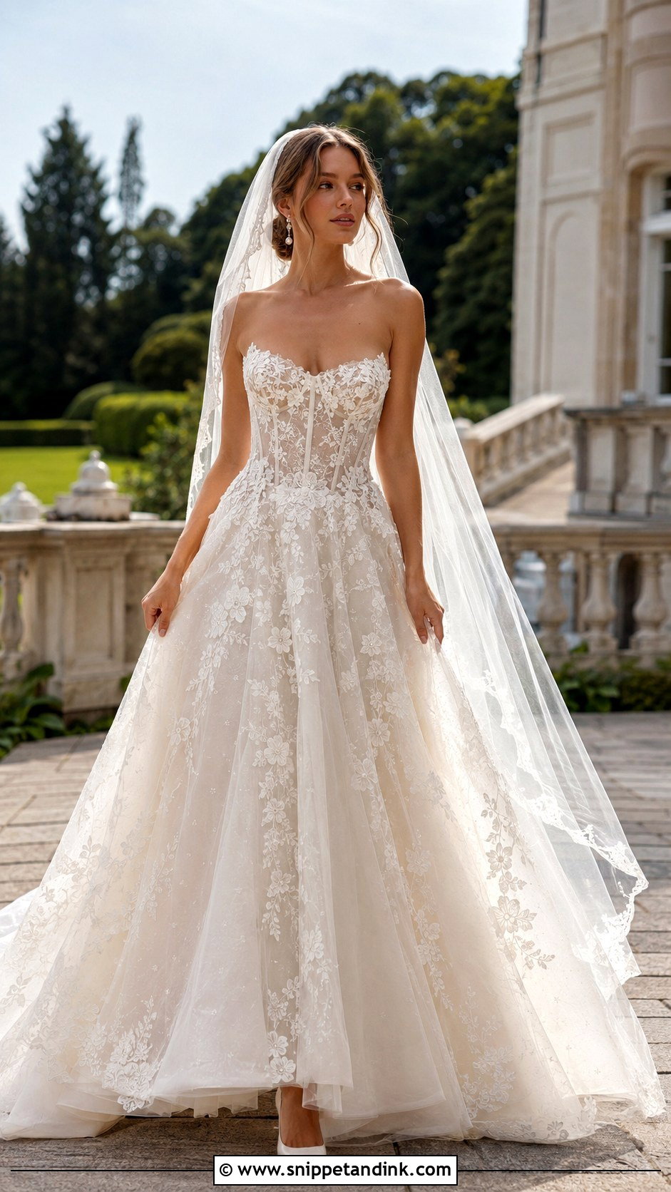 Milla Nova Lace A Line Wedding Dress - Snippet and Ink - 20 Millanova Wedding Dress Ideas