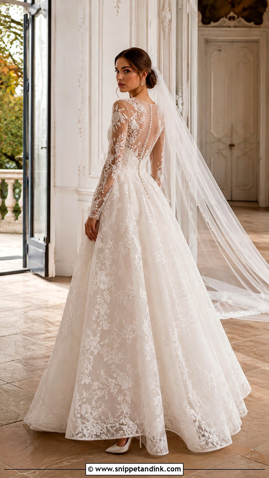 Milla Nova Long Sleeve Lace Wedding Dress - Snippet and Ink - 20 Millanova Wedding Dress Ideas