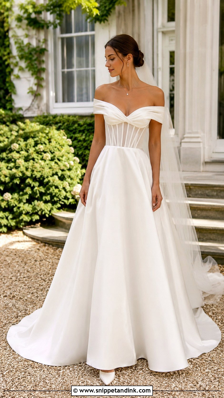 Milla Nova Off The Shoulder Wedding Dress - Snippet and Ink - 20 Millanova Wedding Dress Ideas