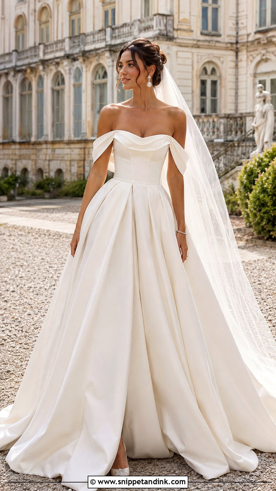 Milla Nova Off The Shoulder Wedding Dress - Snippet and Ink - 20 Mila Nova Wedding Dress Ideas