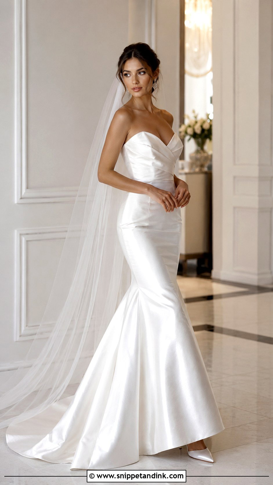 Milla Nova Satin Mermaid Wedding Dress - Snippet and Ink - 20 Mila Nova Wedding Dress Ideas